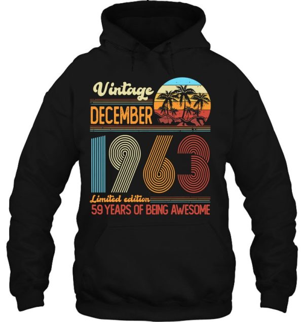 Vintage 1963 Limited Edition December 59Th Birthday Gifts