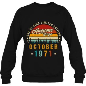 Vintage 1971 Awesome Since October 1971 Limited Edition 51 Retro 4