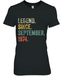 Vintage 1974 48Th Birthday Legend Since September 1974 Years 1 Vintage 1974 48Th Birthday Legend Since September 1974 Years 2
