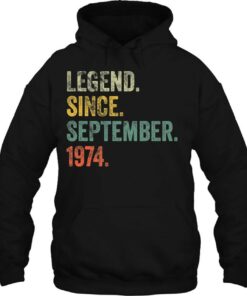Vintage 1974 48Th Birthday Legend Since September 1974 Years 2 Vintage 1974 48Th Birthday Legend Since September 1974 Years 3