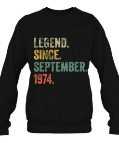 Vintage 1974 48Th Birthday Legend Since September 1974 Years 3 Vintage 1974 48Th Birthday Legend Since September 1974 Years 4