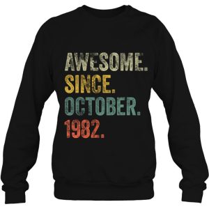 Vintage 1982 40Th Birthday Awesome Since October 1982 Birthday 4