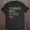 Vintage 1987 35Th Birthday Legendary Since October 1987 Years