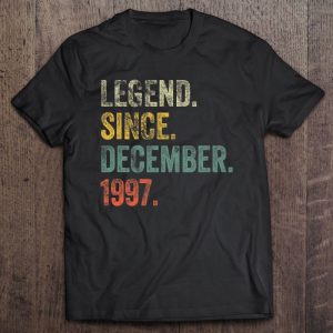 Vintage 1997 25Th Birthday Legend Since December 1997 Retro