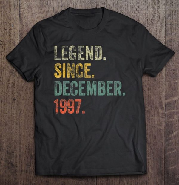 Vintage 1997 25Th Birthday Legend Since December 1997 Retro