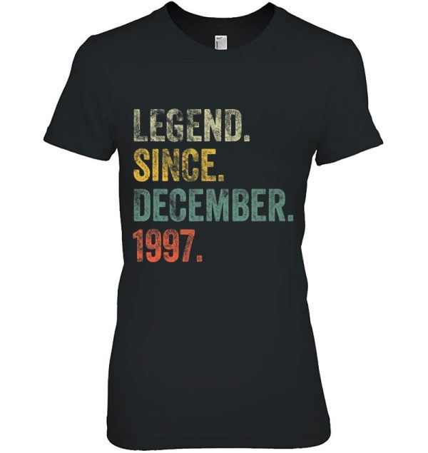 Vintage 1997 25Th Birthday Legend Since December 1997 Retro