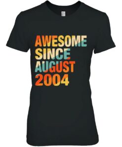 Vintage 19Th Birthday Awesome Since August 2004 19 Years Old 2