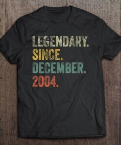 Vintage 2004 18Th Birthday Legendary Since December 2004 Birthday 1