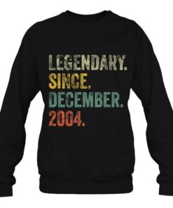 Vintage 2004 18Th Birthday Legendary Since December 2004 Birthday 4