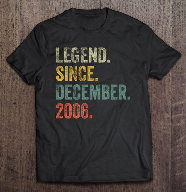 Vintage 2006 16Th Birthday Legend Since December 2006 Retro