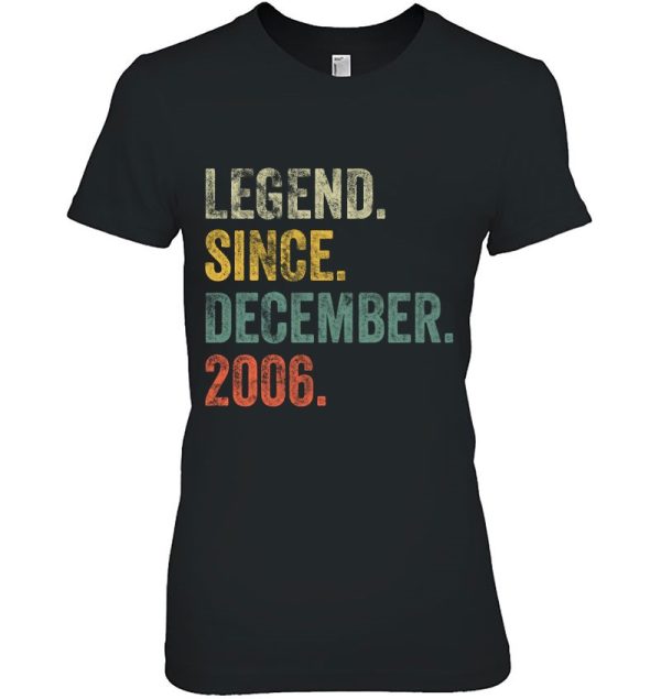 Vintage 2006 16Th Birthday Legend Since December 2006 Retro