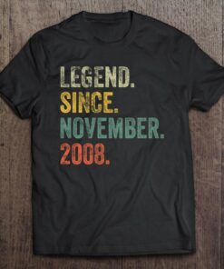 Vintage 2008 14Th Birthday Legend Since November 2008 Retro 1