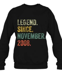 Vintage 2008 14Th Birthday Legend Since November 2008 Retro 3 Vintage 2008 14Th Birthday Legend Since November 2008 Retro 4
