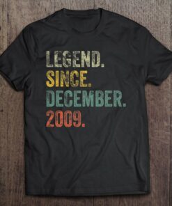 Vintage 2009 13Th Birthday Legend Since December 2009 Birthday 1