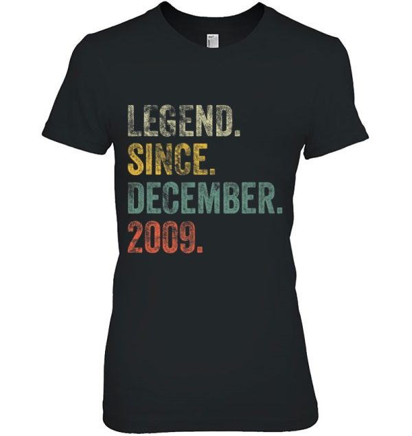 Vintage 2009 13Th Birthday Legend Since December 2009 Birthday