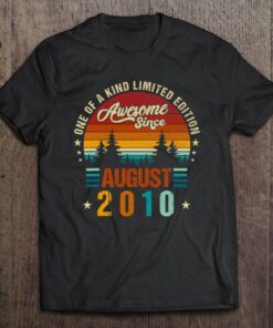 Vintage 2010 Awesome Since August 2010 Limited Edition 12Th 1