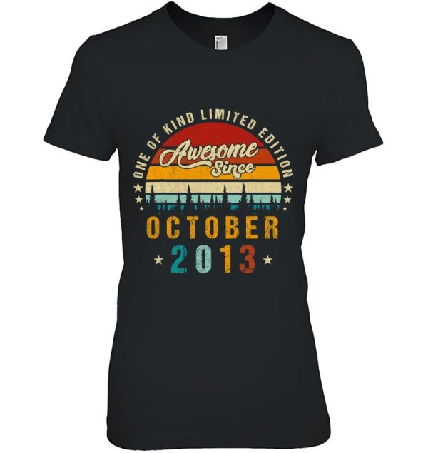 Vintage 2013 Awesome Since October 2013 Limited Edition