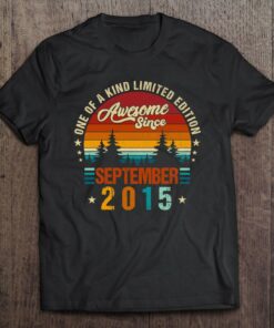 Vintage 2015 Awesome Since September 2015 Limited Edition 8 Years Old 1