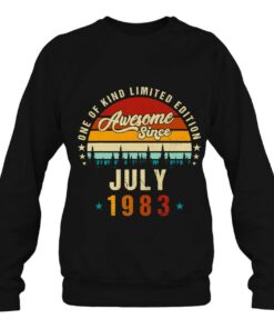 Vintage 40Th Birthday Awesome Since July 1983 Epic Legend 4