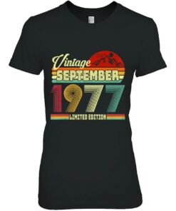 Vintage 45Th Birthday Awesome Since September 1977 Birthday 2