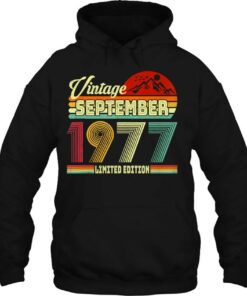 Vintage 45Th Birthday Awesome Since September 1977 Birthday 3