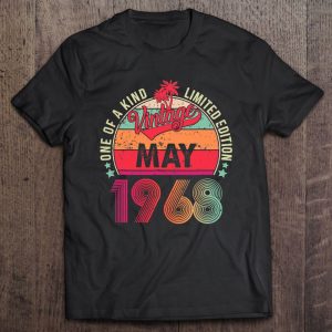 Vintage 55Th Birthday Awesome Since May 1968 Limited Edition