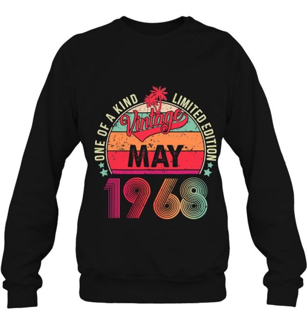 Vintage 55Th Birthday Awesome Since May 1968 Limited Edition