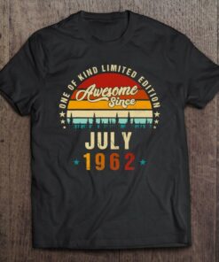 Vintage 60Th Birthday Awesome Since July 1962 Epic Legend 1