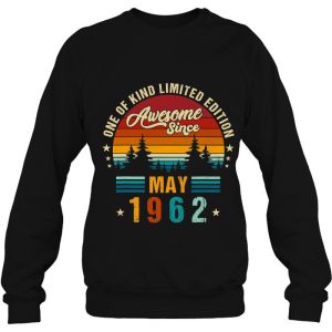 Vintage 61St Birthday Awesome Since May 1962 Birthday Gift 3