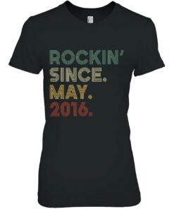 Vintage 6Th Birthday Rockin' Since May 2016 6 Years Old 1 Vintage 6Th Birthday Rockin Since May 2016 6 Years Old 2