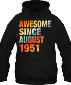 Vintage 71St Birthday Awesome Since August 1951 71 Years Old 3