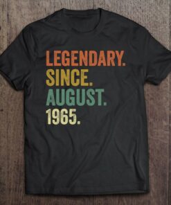 Vintage August 1965 Apparel 57Th Birthday Men Women 1