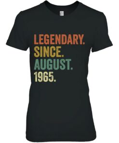 Vintage August 1965 Apparel 57Th Birthday Men Women 2