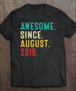 Vintage Awesome Since August 2019 Birthday Party Outfit 1