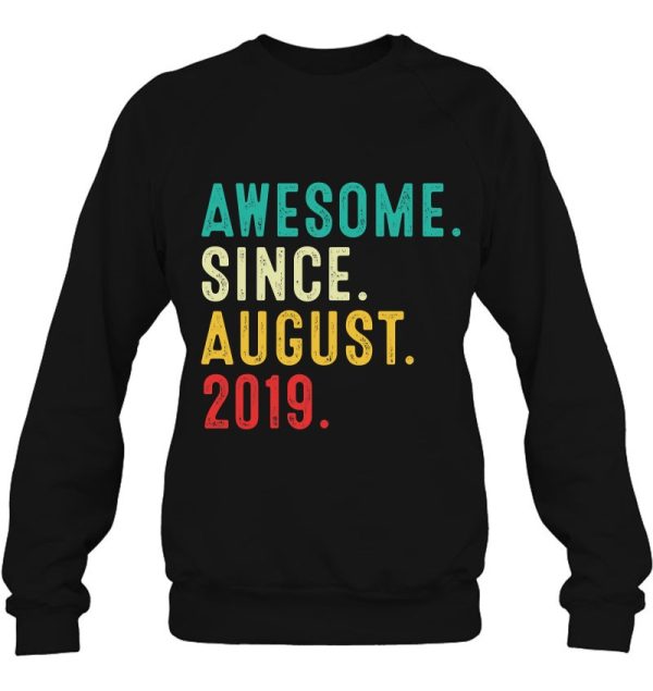 Vintage Awesome Since August 2019 Birthday Party Outfit