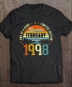 Vintage Awesome Since February 1998 25Th Birthday 1