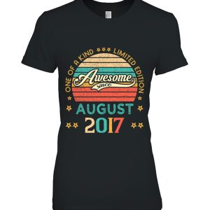 Vintage Birthday Awesome Since August 2017 Limited Edition