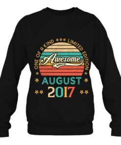Vintage Birthday Awesome Since August 2017 Limited Edition 4