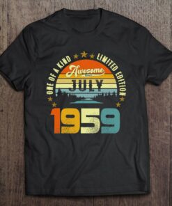 Vintage Birthday Awesome Since July 1959 One Of A Kind 1