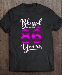 Vintage Blessed By God For 86 Years Old Happy 86Th Birthday 1