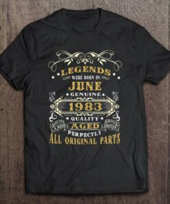 Vintage Born In June 1983 Man Myth Legend 40 Years Old 1