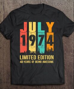 Vintage July 1974 Limited Edition 48 Years Old 48Th Birthday 1