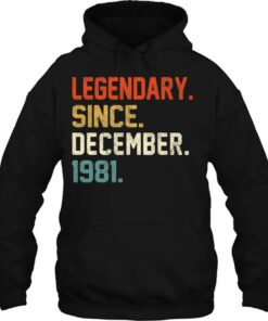 Vintage Legendary Since December 1981 41St Birthday Retro 2 Vintage Legendary Since December 1981 41St Birthday Retro 3