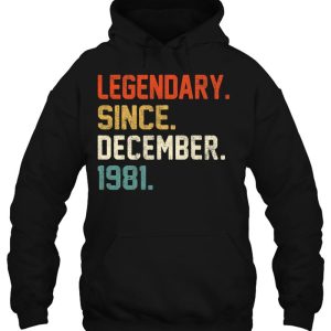 Vintage Legendary Since December 1981 41St Birthday Retro 3