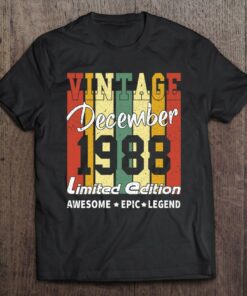 Vintage Limited Edition Birthday Decoration December 1988 Retro 1