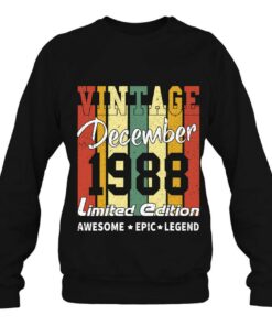 Vintage Limited Edition Birthday Decoration December 1988 Retro 4