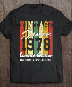 Vintage Limited Edition Birthday Decoration June 1978 Retro 1