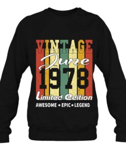 Vintage Limited Edition Birthday Decoration June 1978 Retro 4