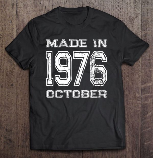 Vintage Made In 1976 October Birthday Gift
