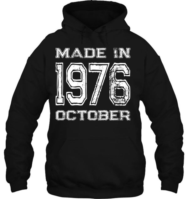 Vintage Made In 1976 October Birthday Gift